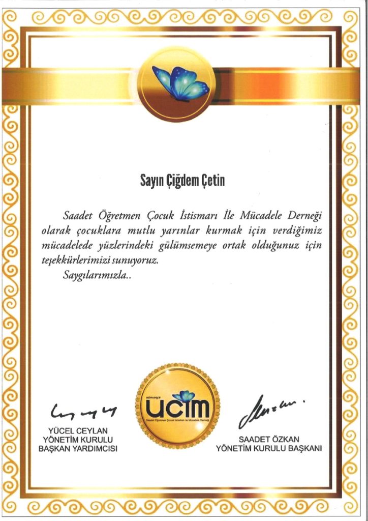 Av. Çiğdem Çetin Sertifika 15