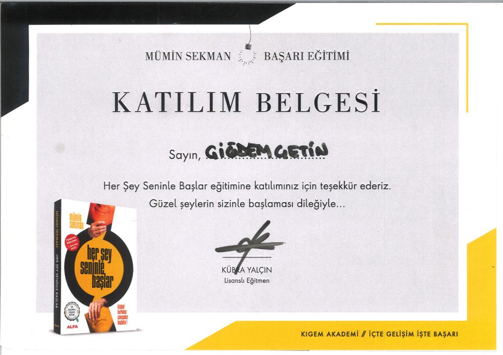 Av. Çiğdem Çetin Sertifika 9
